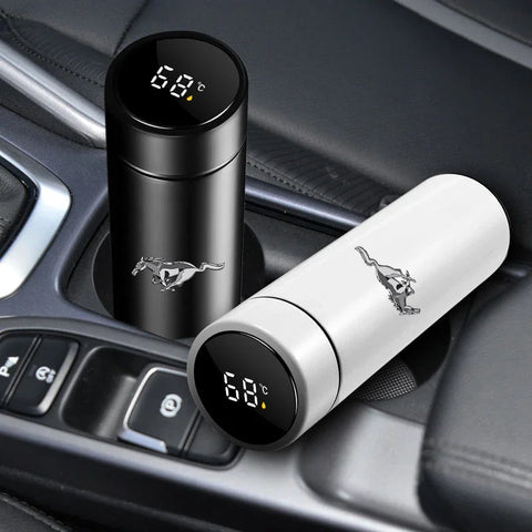 Smart LED Mustang Bottle with Temperature Display