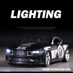 1: 32 Mustang GT500 Fast & Furious Alloy Car Model With Sound and Light Vehicle Decoration