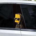 2pcs Cartoon B-Pillar Sticker Covering