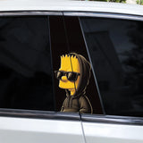 2pcs Cartoon B-Pillar Sticker Covering
