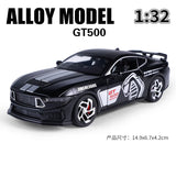 1: 32 Mustang GT500 Fast & Furious Alloy Car Model With Sound and Light Vehicle Decoration