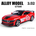 1: 32 Mustang GT500 Fast & Furious Alloy Car Model With Sound and Light Vehicle Decoration