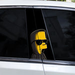 2pcs Cartoon B-Pillar Sticker Covering