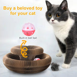 Magic Organ Cat Scratch Board Toy with Ball