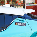 Use Your Blinker! Armed Cat Bumper Sticker