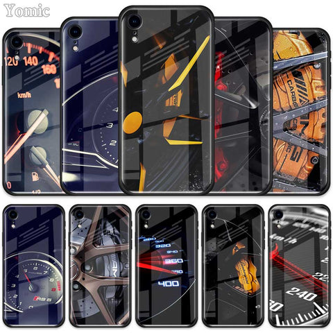 Wheel Tempered Glass Case for Iphone