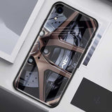 Wheel Tempered Glass Case for Iphone