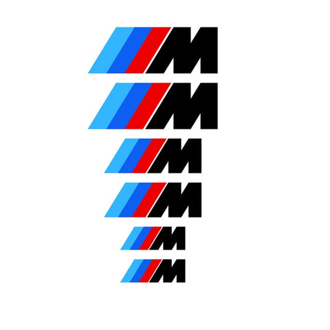 6pcs M Sticker